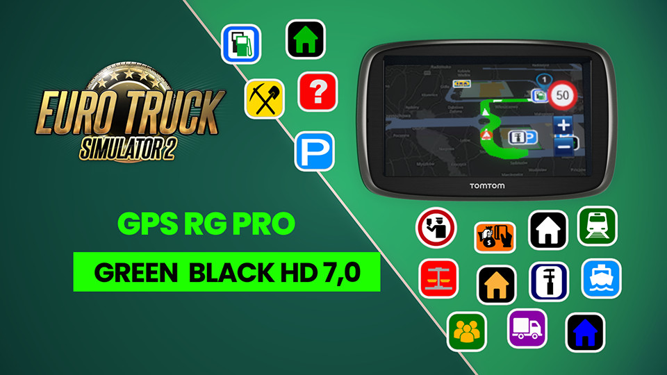 GPS RG PRO GREEN BLACK HD
